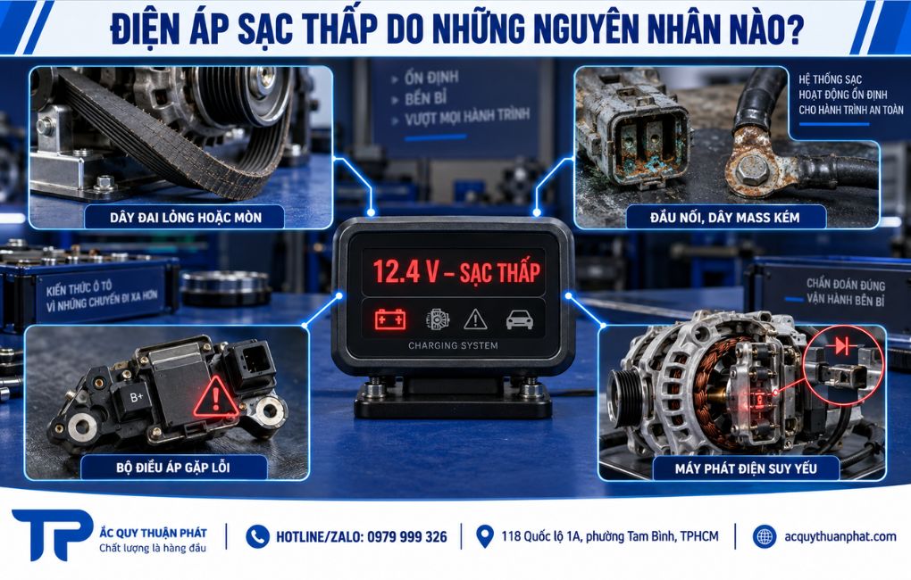 Điện áp sạc thấp do những nguyên nhân nào