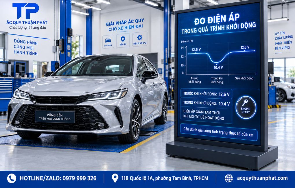 Đo điện áp trong quá trình khởi động