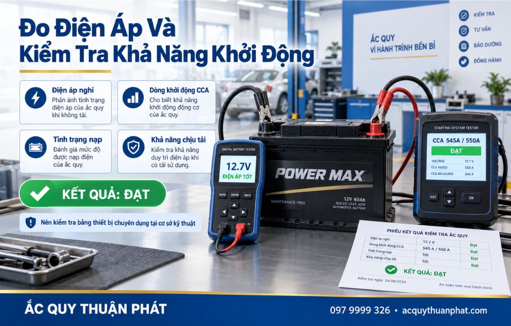 Đo điện áp và kiểm tra khả năng khởi động