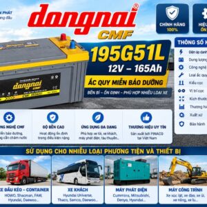Đồng Nai 195G51L sử dụng cho các phương tiện và thiết bị máy móc