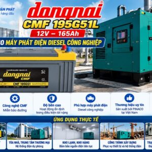 Đồng Nai CMF 195G51L dùng máy phát điện công nghiệp
