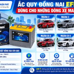 Đồng Nai EFB Q85 dùng cho những dòng xe Mazda nào