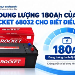 Dung lượng 180AH của Rocket 68032 cho biết điều gì