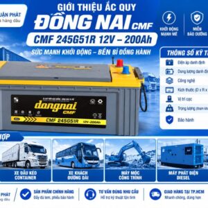 Giới thiệu ắc quy Đồng Nai CMF 245G51R
