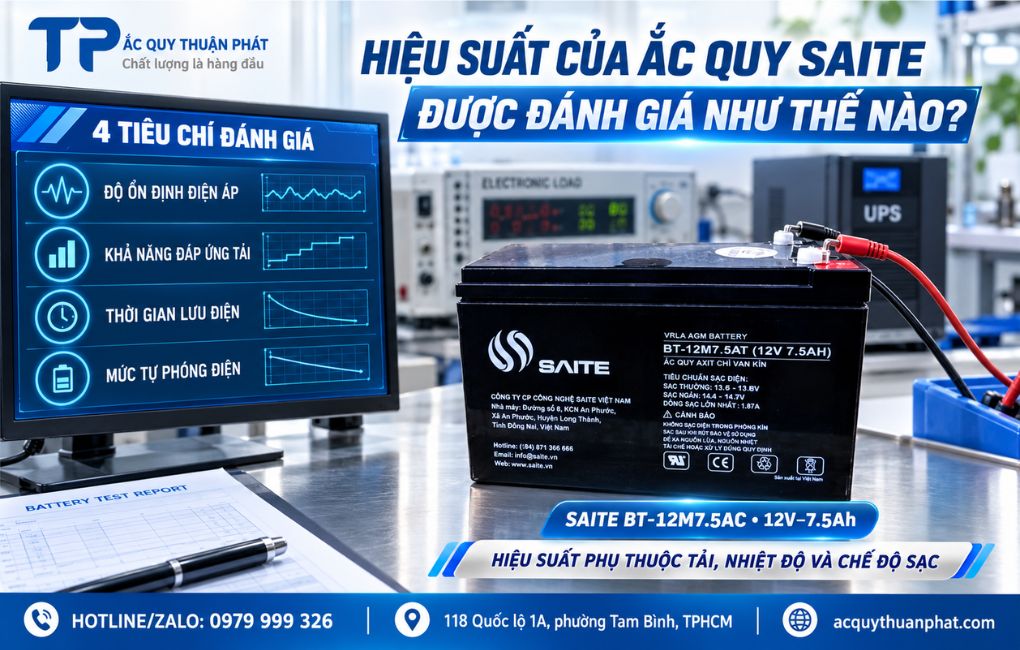 Hiệu suất của ắc quy Saite được đánh giá như thế nào