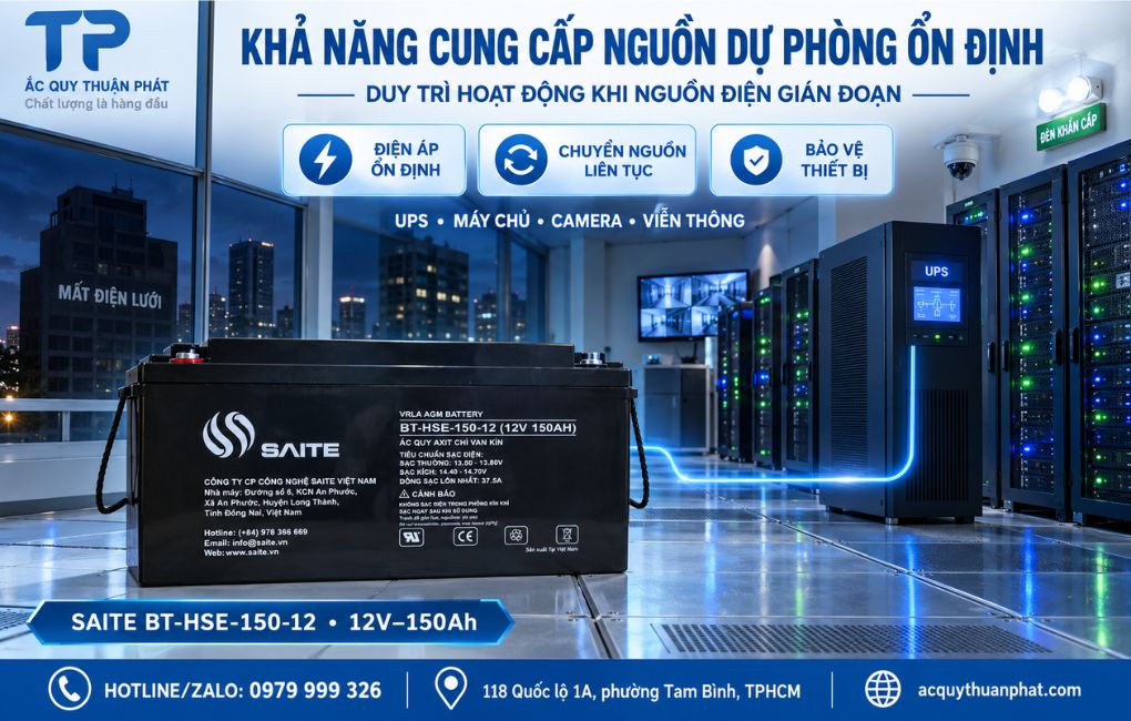 Khả năng cung cấp nguồn dự phòng ổn định