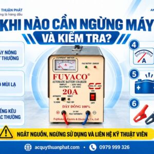 Khi nào cần ngưng máy và kiểm tra