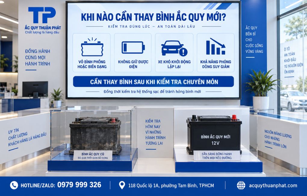 Khi nào cần thay bình ắc quy mới