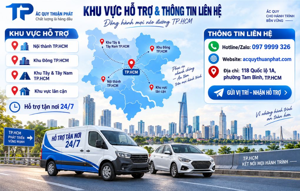 Khu vực hỗ trợ và thông tin liên hệ