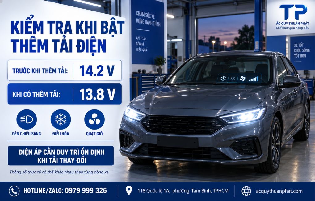 Kiểm tra khi bật thêm tải điện