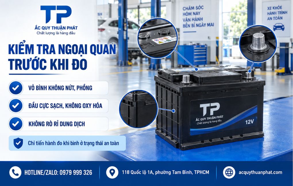 Kiểm tra ngoại quan trước khi đo