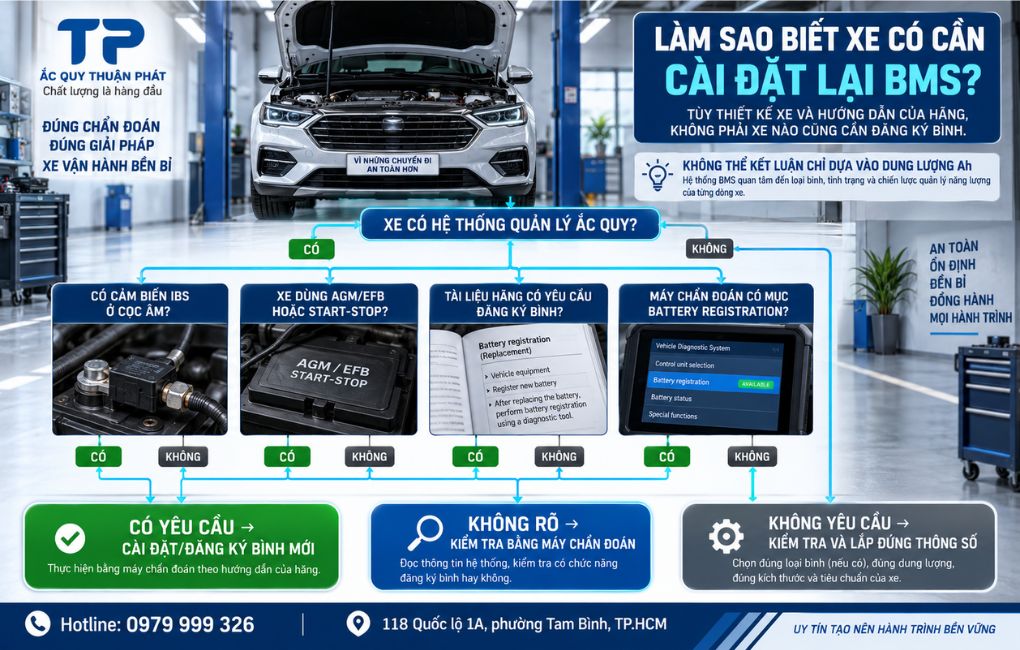 Làm sao biết xe có cần cài đặt lại BMS