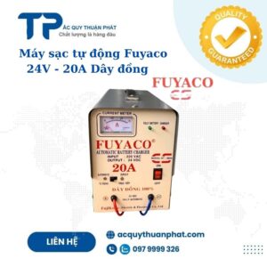 Máy sạc tự động 24V - 20A dây đồng