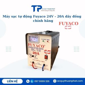 Máy sạc tự động 24V - 20A dây đồng chính hãng