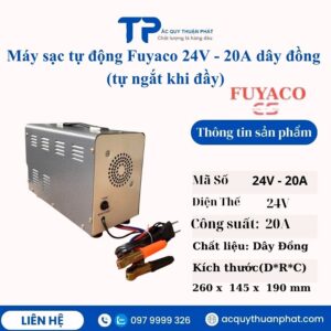 Máy sạc tự động 24V - 20A dây đồng tự ngắt khi đầy