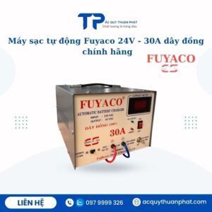 Máy sạc tự động 24V - 30A dây đồng chính hãng