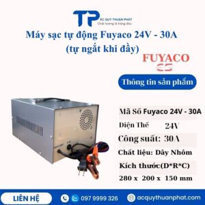 Máy sạc tự động Fuyaco 24V - 30A tự ngắt khi đầy