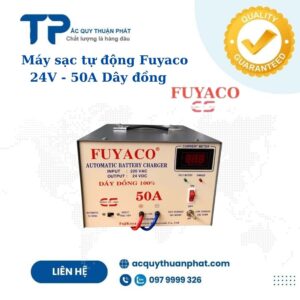 Máy sạc tự động Fuyaco 24V - 50A dây đồng
