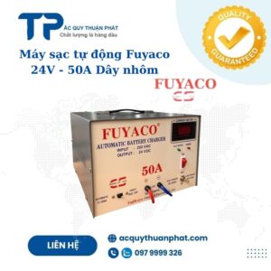 Máy sạc tự động Fuyaco 24V - 50A nhôm