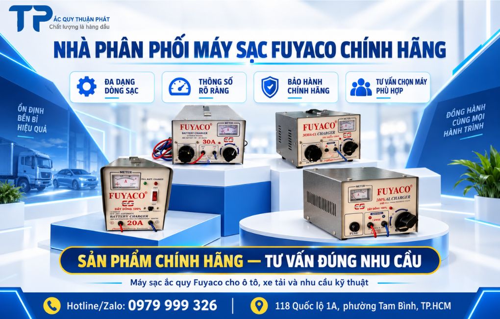 Nhà phân phối máy sạc Fuyaco chính hãng