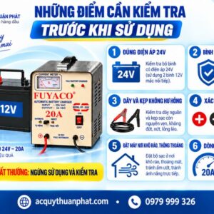 Những điều cần kiểm tra trước khi sử dụng