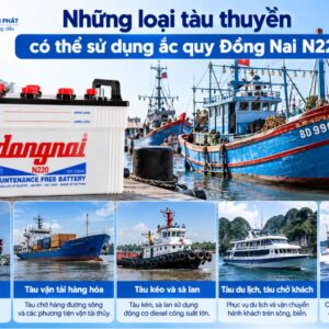 Những loại tàu thuyền nào dùng ắc quy Đồng Nai N220