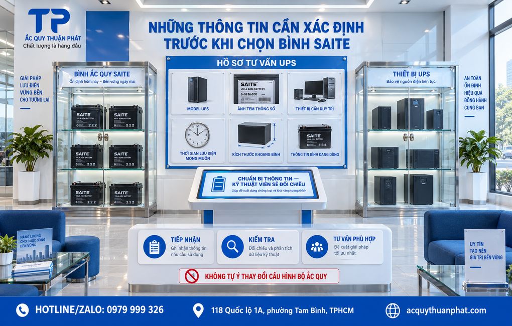 Những thông tin cần xác minh trước khi chọn bình Saite