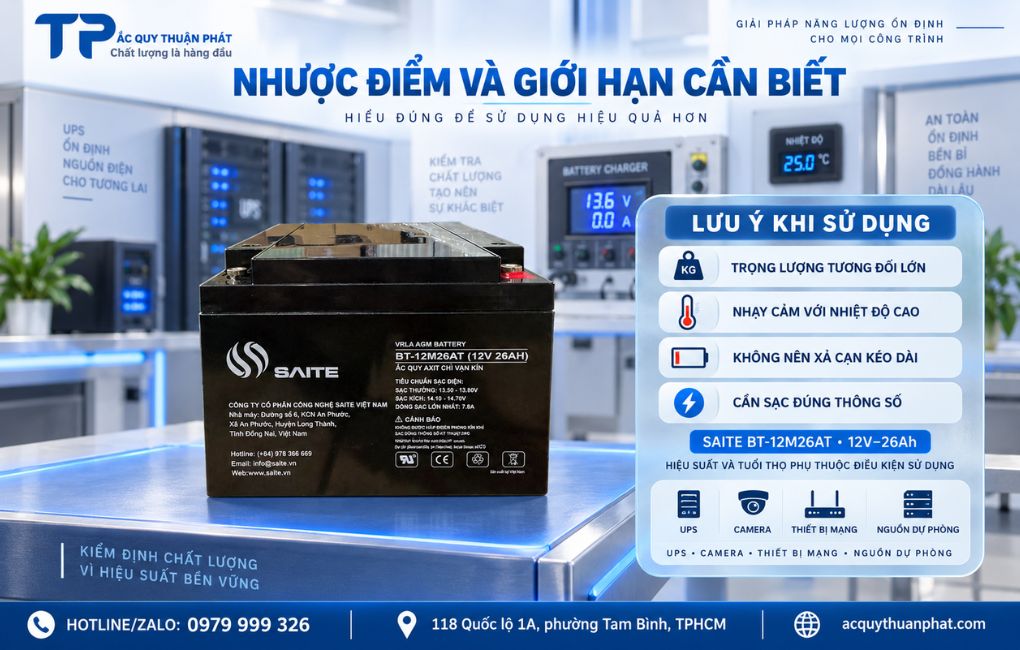 Nhược điểm và giới hạn cần biết