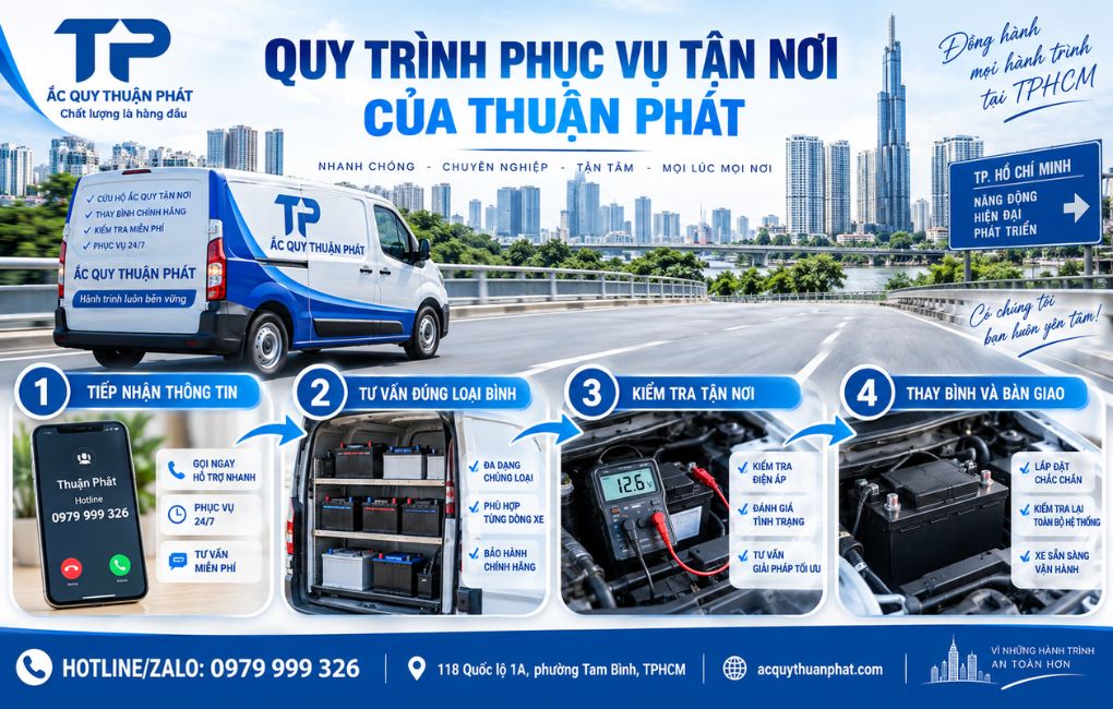 Quy trình phục vụ tận nơi của Thuận Phát