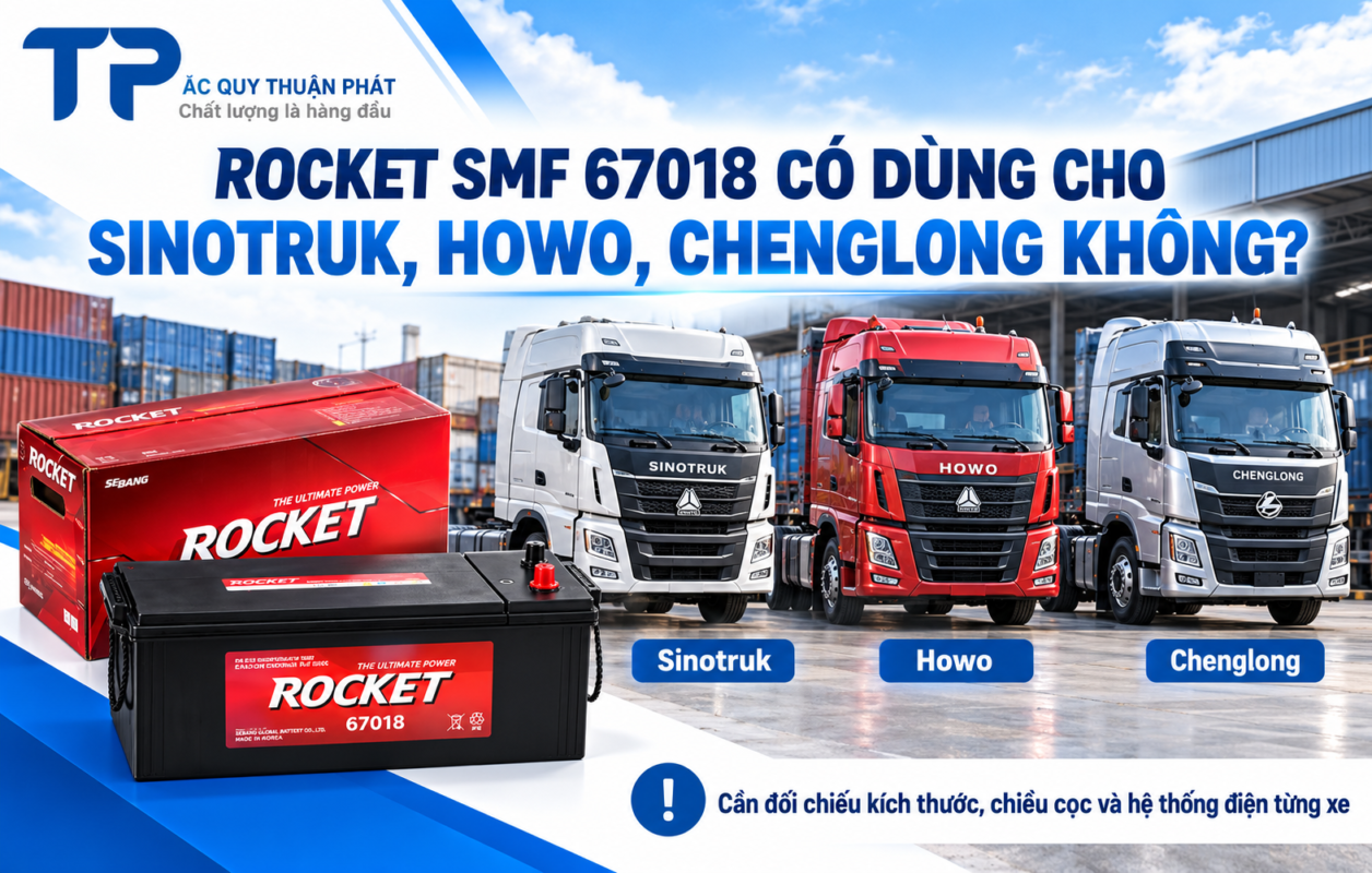 Rocket SMF 67018 có dùng cho SinoTruk Howo Chenglong không