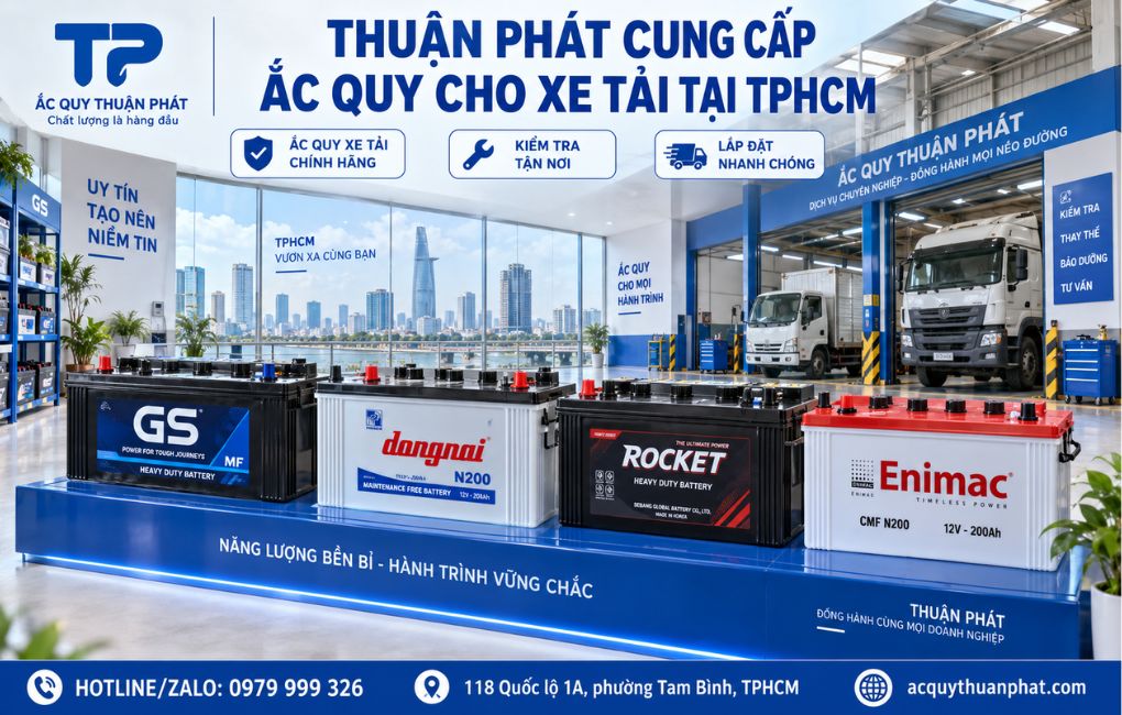 Thuận Phát cung cấp ắc quy xe tải tại TPHCM