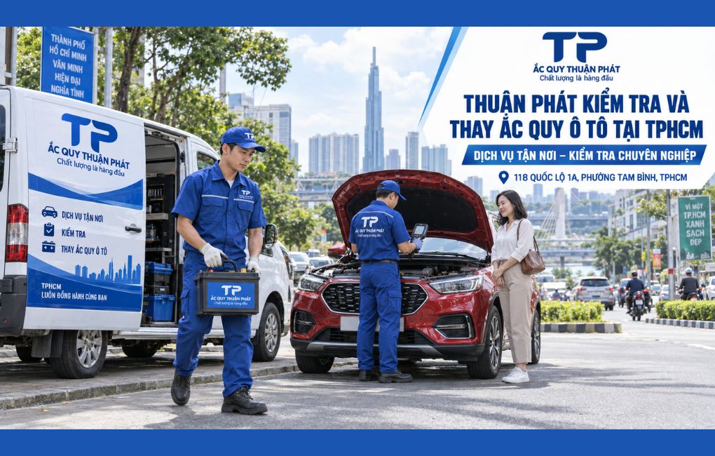 Thuận Phát kiểm tra và thay ắc quy ô tô tại TPHCM