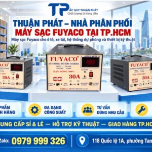 Thuận Phát nhà phân phối máy sạc Fuyaco tại TPHCM