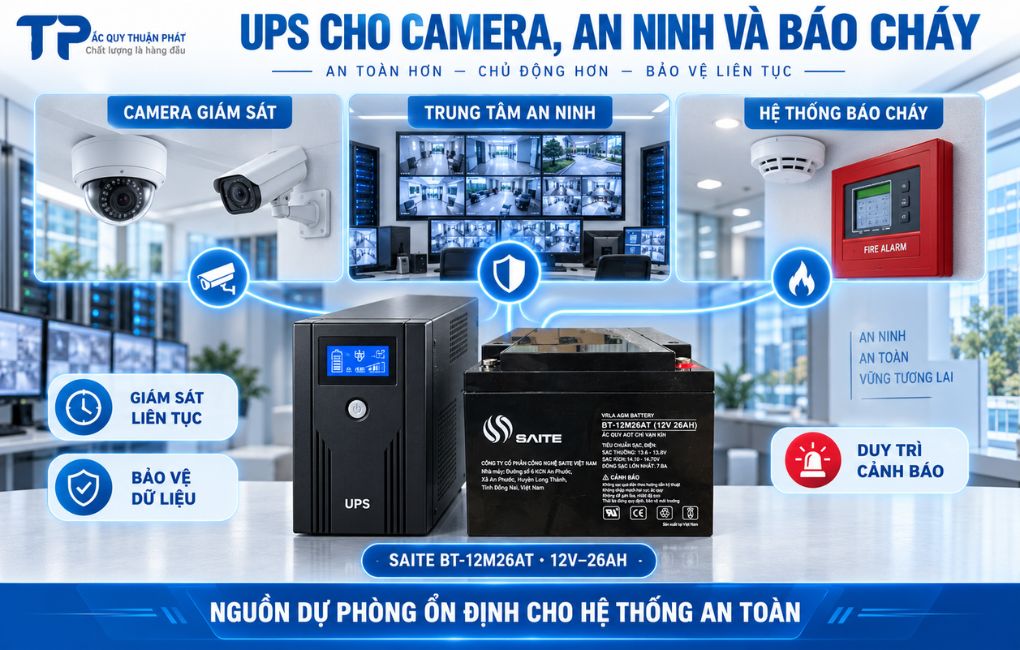 UPS cho Camera an ninh báo cháy