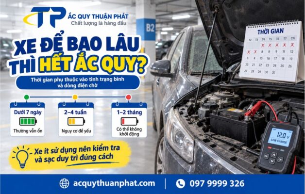 Xe để bao lâu thì hết ắc quy