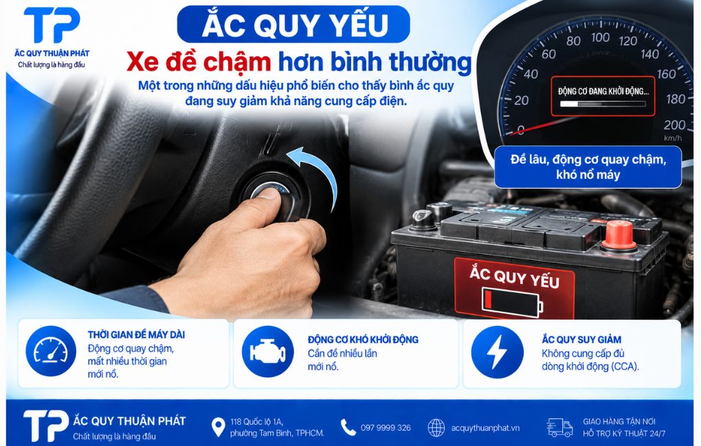 Xe đề chậm hơn bình thường