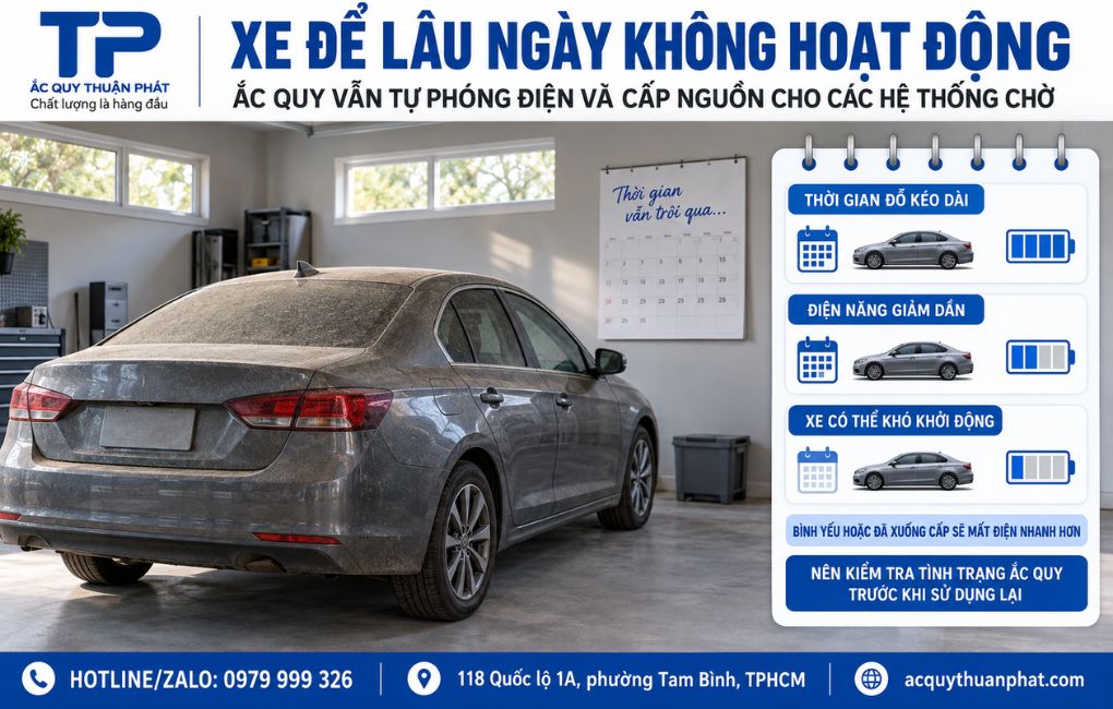 Xe để lâu ngày không hoạt động
