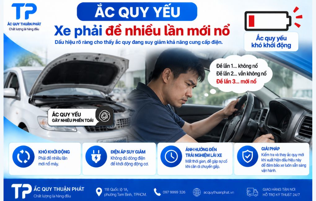 Xe phải đề nhiều lần mới nổ
