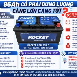 95AH có phải dung lượng càng lớn càng tốt