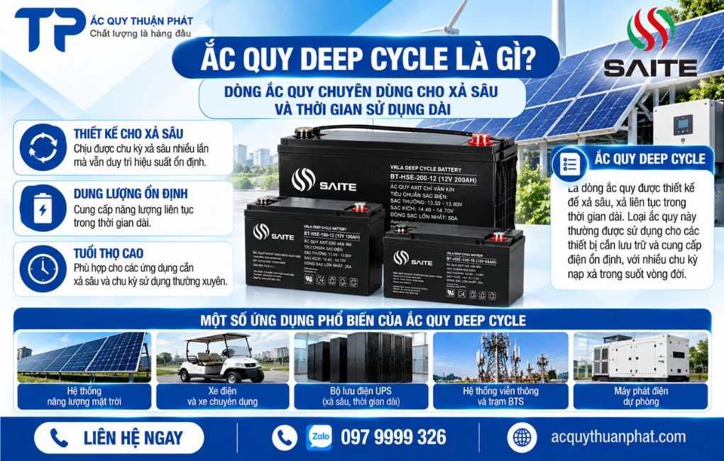 Ắc Quy Deep Cycle là gì