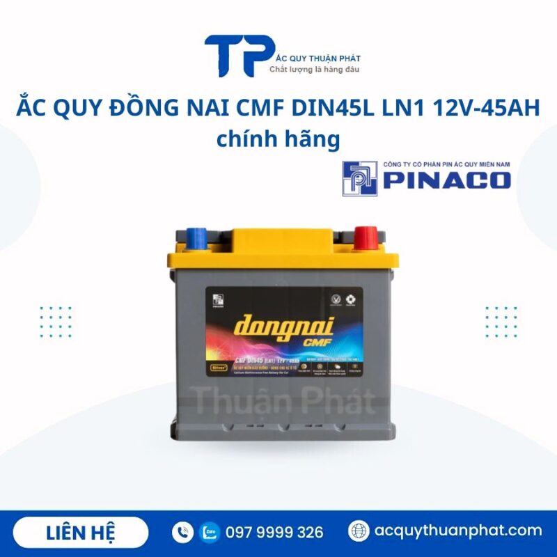 Ắc Quy Đồng Nai CMF DIN45L LN1 12V - 45AH chính hãng