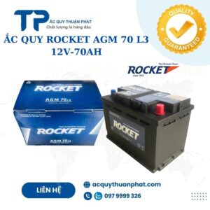 Ắc Quy Rocket AGM 70 L3 12V-70AH
