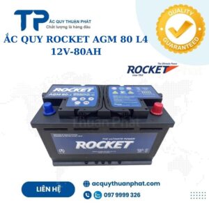 Ắc Quy Rocket AGM 80 LN4 12V-80AH