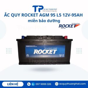 Alternative view of ẮC QUY ROCKET AGM 95 L5 12V-95AH
