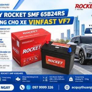 Ắc Quy Rocket SMF 65B24RS sử dụng cho xe Vinfast VF7