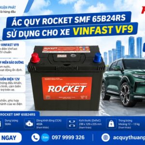 Ắc Quy Rocket SMF 65B24RS sử dụng cho xe Vinfast VF9