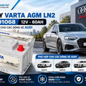 Ắc Quy Varta AGM LN2 560901068 dùng xe Audi