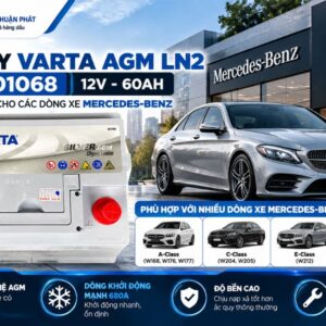 Ắc Quy Varta AGM LN2 560901068 dùng xe Mercedes Benz
