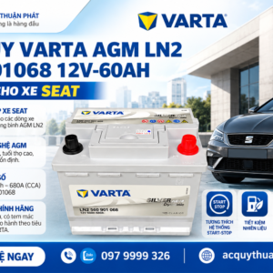 Ắc Quy Varta AGM LN2 560901068 dùng xe Seat