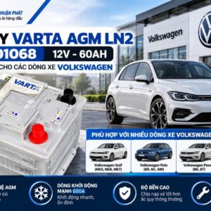 Ắc Quy Varta AGM LN2 560901068 dùng xe Volkswagen